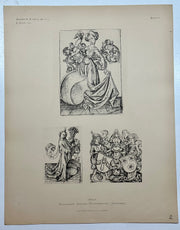 19th Century Decorative Art Ornament Lithograph Portfolio Print Germany 1877 #2   - TvMovieCards.com
