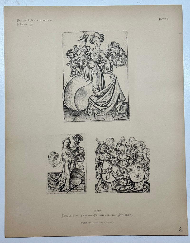 19th Century Decorative Art Ornament Lithograph Portfolio Print Germany 1877 #2   - TvMovieCards.com