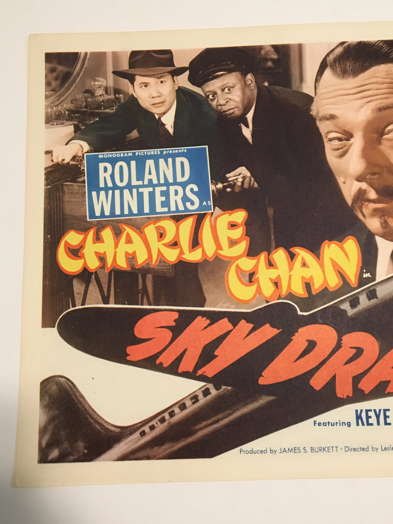 Original Charlie Chan - Sky Dragon Lobby Card #1 Roland Winters Mantan Moreland   - TvMovieCards.com