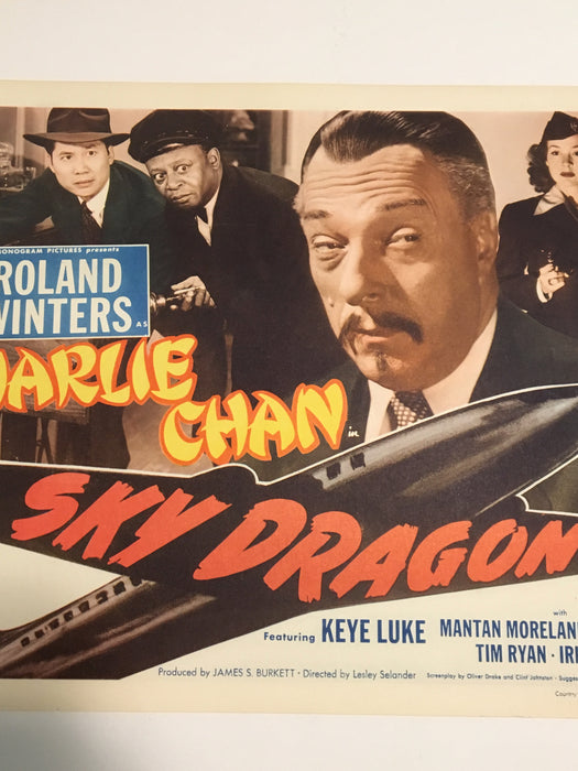 Original Charlie Chan - Sky Dragon Lobby Card #1 Roland Winters Mantan Moreland   - TvMovieCards.com