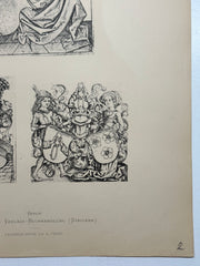 19th Century Decorative Art Ornament Lithograph Portfolio Print Germany 1877 #2   - TvMovieCards.com