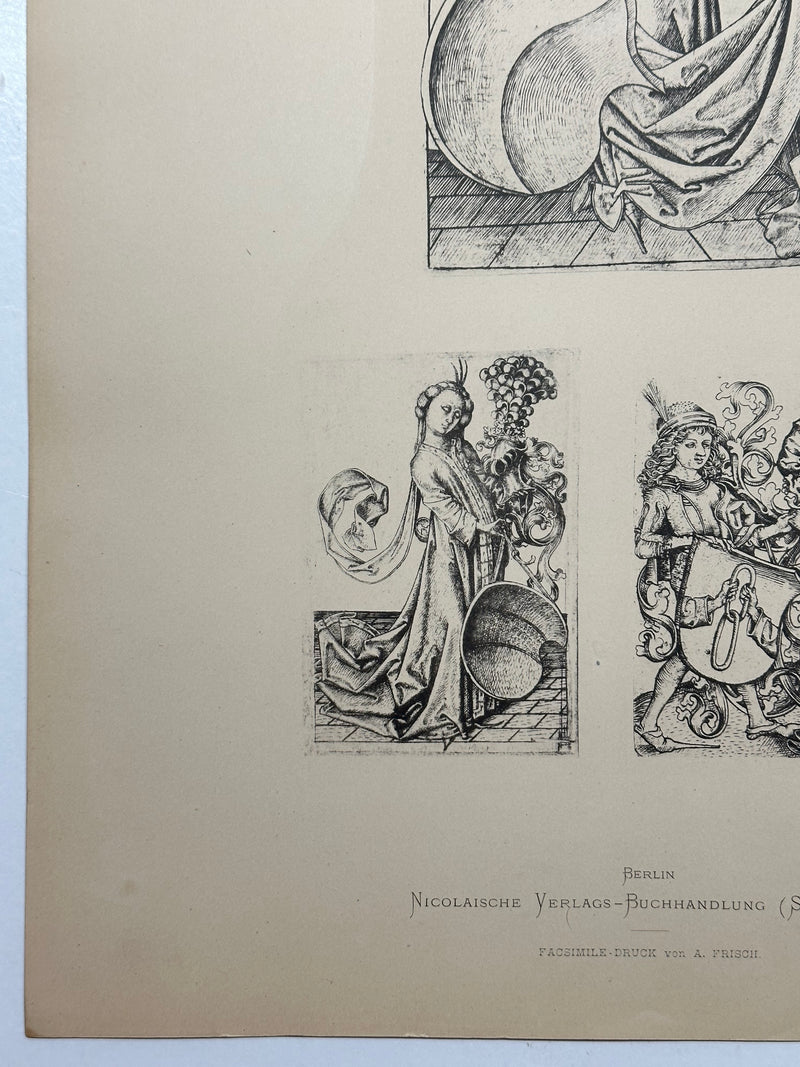 19th Century Decorative Art Ornament Lithograph Portfolio Print Germany 1877 #2   - TvMovieCards.com
