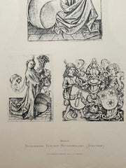 19th Century Decorative Art Ornament Lithograph Portfolio Print Germany 1877 #2   - TvMovieCards.com