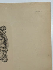 19th Century Decorative Art Ornament Lithograph Portfolio Print Germany 1877 #3   - TvMovieCards.com