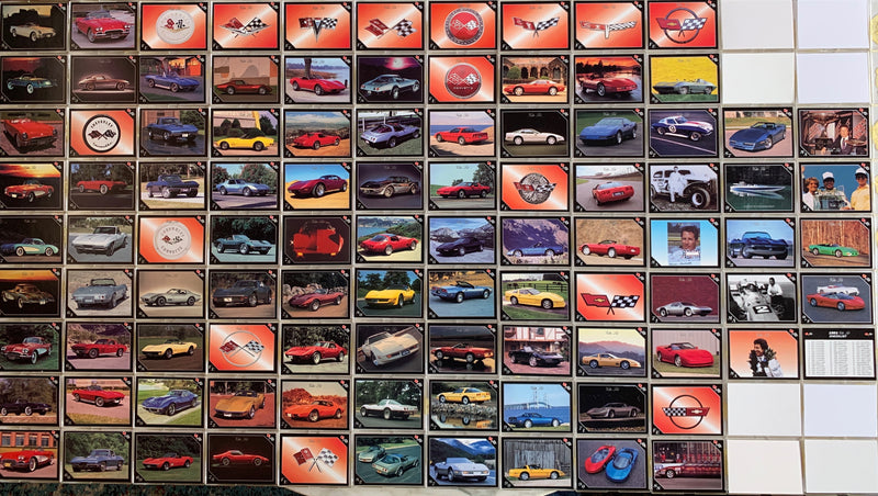 Vette Set - Corvette Base Card Set 100 Cards Collect-A-Card 1991   - TvMovieCards.com