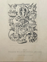 19th Century Decorative Art Ornament Lithograph Portfolio Print Germany 1877 #3   - TvMovieCards.com