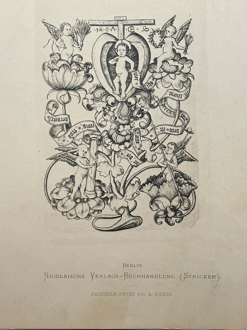 19th Century Decorative Art Ornament Lithograph Portfolio Print Germany 1877 #3   - TvMovieCards.com