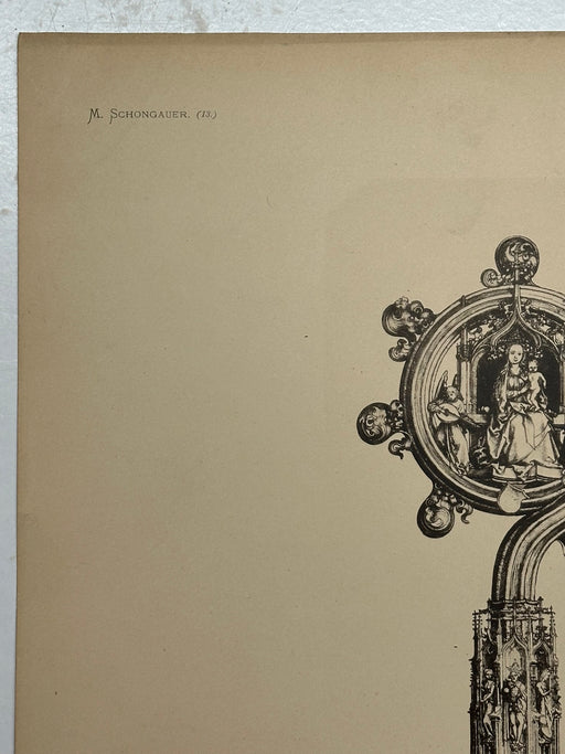 19th Century Decorative Art Ornament Lithograph Portfolio Print Germany 1877 #4   - TvMovieCards.com