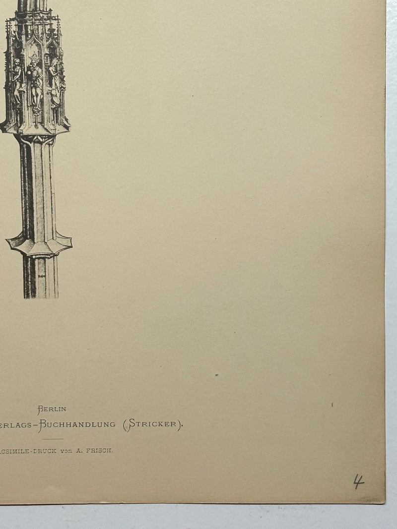 19th Century Decorative Art Ornament Lithograph Portfolio Print Germany 1877 #4   - TvMovieCards.com