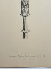 19th Century Decorative Art Ornament Lithograph Portfolio Print Germany 1877 #4   - TvMovieCards.com