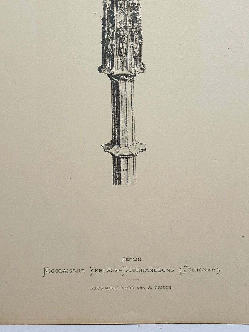 19th Century Decorative Art Ornament Lithograph Portfolio Print Germany 1877 #4   - TvMovieCards.com
