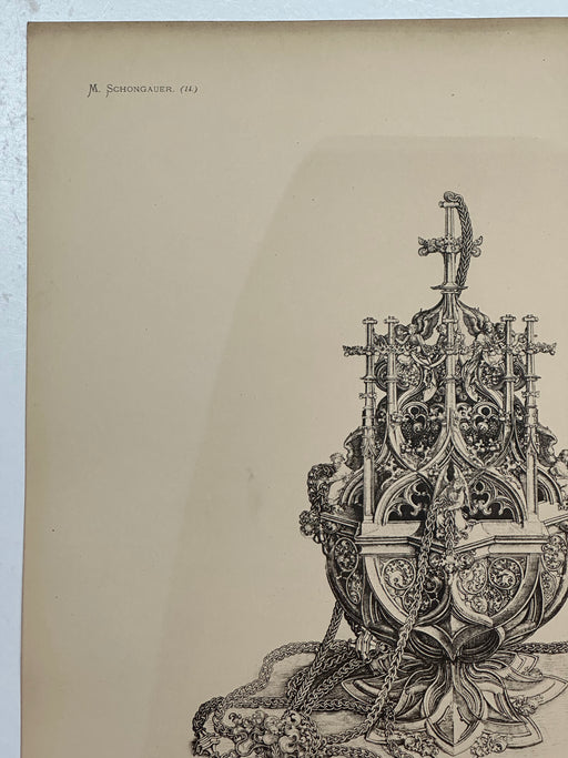 19th Century Decorative Art Ornament Lithograph Portfolio Print Germany 1877 #4   - TvMovieCards.com