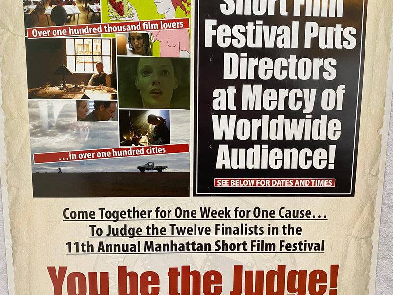 2009 Manhattan Short 11th Annual Film Festival Movie Poster 27 x 40   - TvMovieCards.com