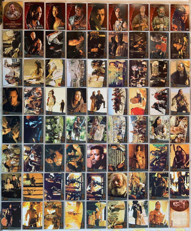 Scorpion King Movie Base Card Set 72 Cards Inkworks 2002 - TvMovieCards.com