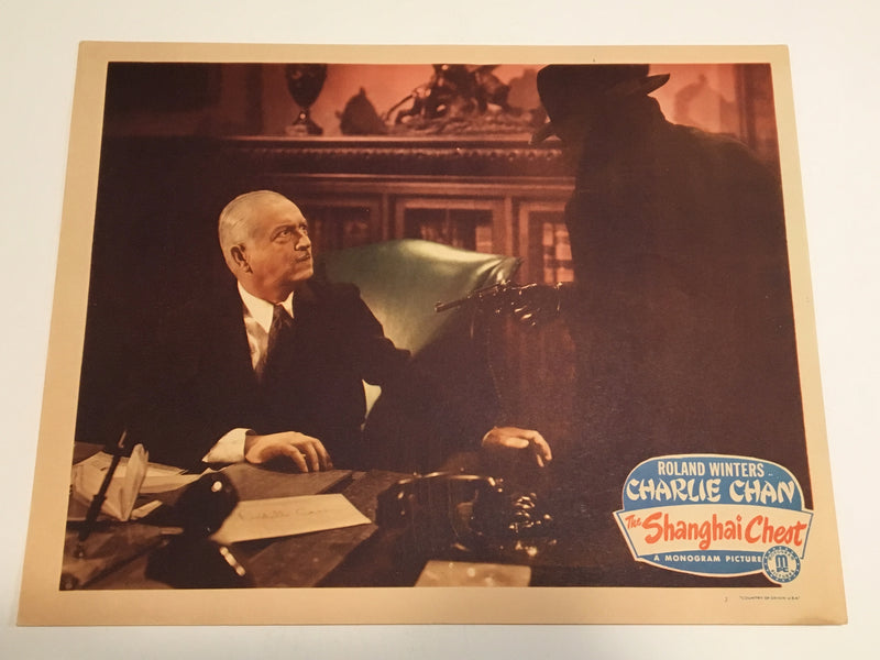 Original Charlie Chan - Shanghai Chest Lobby Card #3 Roland Winters Moreland   - TvMovieCards.com