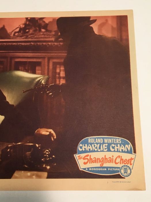 Original Charlie Chan - Shanghai Chest Lobby Card #3 Roland Winters Moreland   - TvMovieCards.com