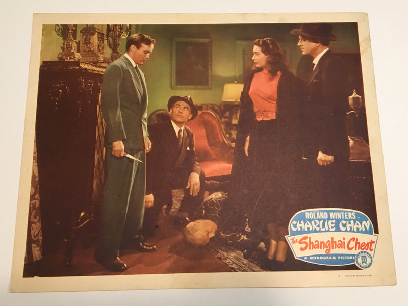 Original Charlie Chan - Shanghai Chest Lobby Card #4 Roland Winters Moreland   - TvMovieCards.com