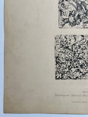 19th Century Decorative Art Ornament Lithograph Portfolio Print Germany 1877 #7   - TvMovieCards.com