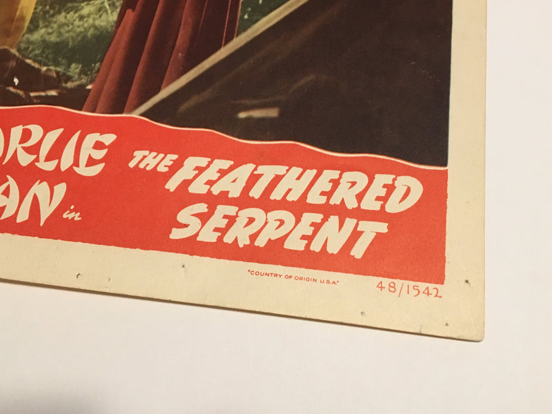 Original Charlie Chan - Feathered Serpent Lobby Card Roland Winters Moreland   - TvMovieCards.com