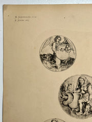 19th Century Decorative Art Ornament Lithograph Portfolio Print Germany 1877 #9   - TvMovieCards.com