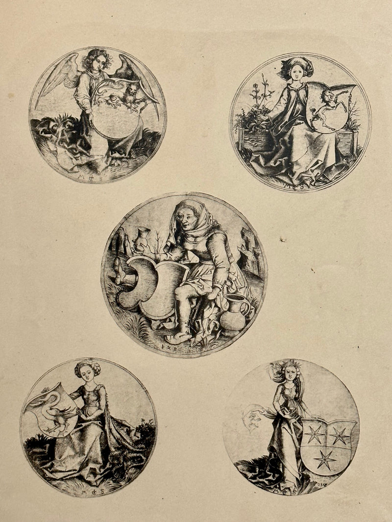 19th Century Decorative Art Ornament Lithograph Portfolio Print Germany 1877 #9   - TvMovieCards.com