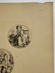 19th Century Decorative Art Ornament Lithograph Portfolio Print Germany 1877 #9   - TvMovieCards.com