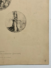 19th Century Decorative Art Ornament Lithograph Portfolio Print Germany 1877 #9   - TvMovieCards.com