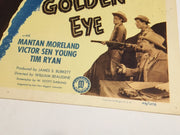 Original Charlie Chan - The Golden Eye Lobby Card #1 Roland Winters Moreland   - TvMovieCards.com