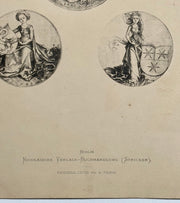 19th Century Decorative Art Ornament Lithograph Portfolio Print Germany 1877 #9   - TvMovieCards.com