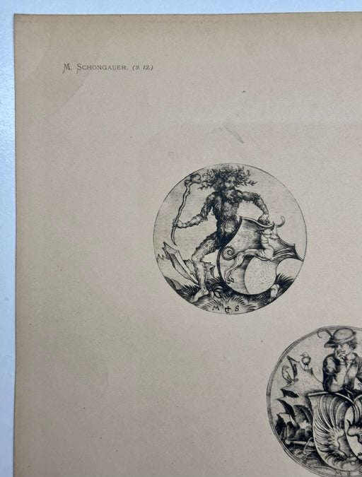 19th Century Decorative Art Ornament Lithograph Portfolio Print Germany 1877 #10   - TvMovieCards.com