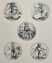 19th Century Decorative Art Ornament Lithograph Portfolio Print Germany 1877 #10   - TvMovieCards.com
