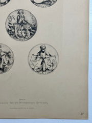 19th Century Decorative Art Ornament Lithograph Portfolio Print Germany 1877 #10   - TvMovieCards.com