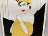 Steve Leal Yellow Bandana Like Patrick Nagel Art Poster Print 24 x 35   - TvMovieCards.com