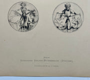 19th Century Decorative Art Ornament Lithograph Portfolio Print Germany 1877 #10   - TvMovieCards.com