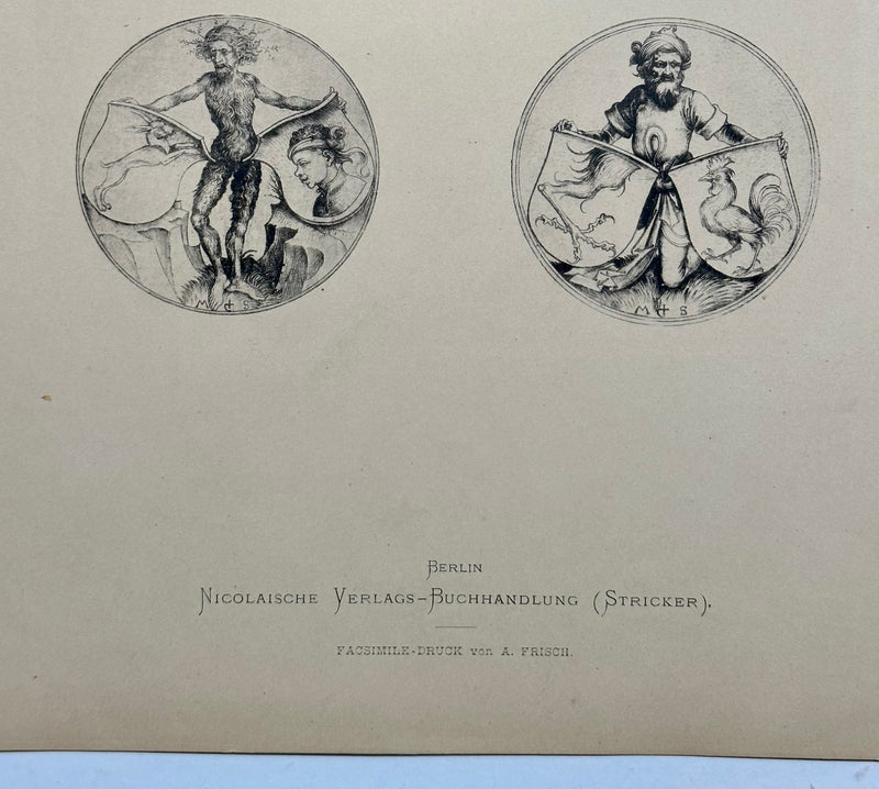 19th Century Decorative Art Ornament Lithograph Portfolio Print Germany 1877 #10   - TvMovieCards.com