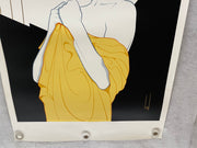 Steve Leal Yellow Bandana Like Patrick Nagel Art Poster Print 24 x 35   - TvMovieCards.com