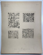 19th Century Decorative Art Ornament Lithograph Portfolio Print Germany 1877 #11   - TvMovieCards.com