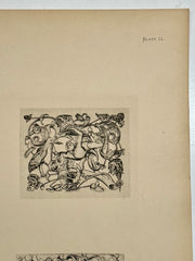 19th Century Decorative Art Ornament Lithograph Portfolio Print Germany 1877 #11   - TvMovieCards.com