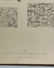 19th Century Decorative Art Ornament Lithograph Portfolio Print Germany 1877 #11   - TvMovieCards.com