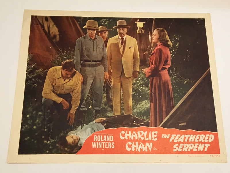 Original Charlie Chan - Feathered Serpent Lobby Card Roland Winters Moreland   - TvMovieCards.com