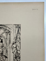 19th Century Decorative Art Ornament Lithograph Portfolio Print Germany 1877 #12   - TvMovieCards.com
