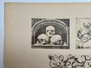 19th Century Decorative Art Ornament Lithograph Portfolio Print Germany 1877 #14   - TvMovieCards.com
