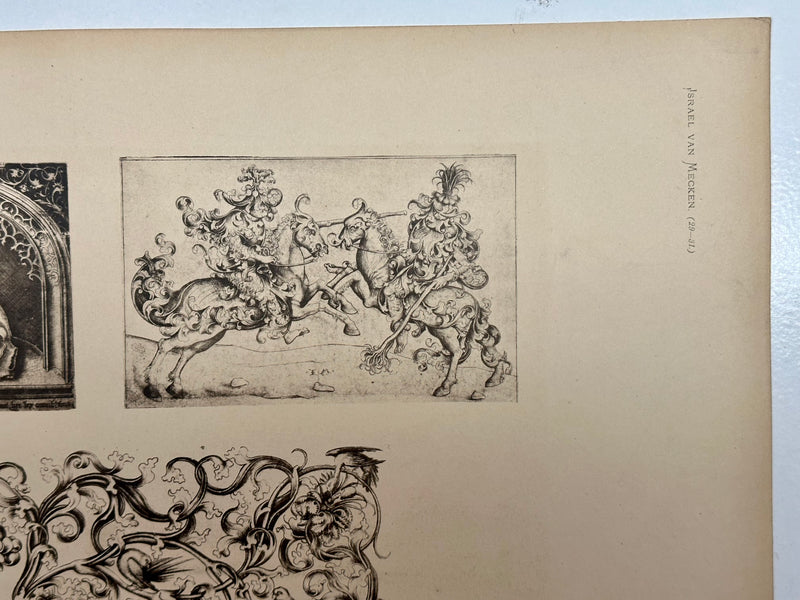 19th Century Decorative Art Ornament Lithograph Portfolio Print Germany 1877 #14   - TvMovieCards.com
