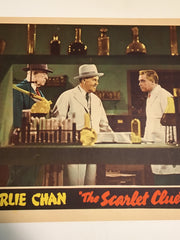 Original Charlie Chan - Scarlet Clue Lobby Card #1 Sidney Toler Mantan Moreland   - TvMovieCards.com