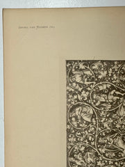19th Century Decorative Art Ornament Lithograph Portfolio Print Germany 1877 #16   - TvMovieCards.com