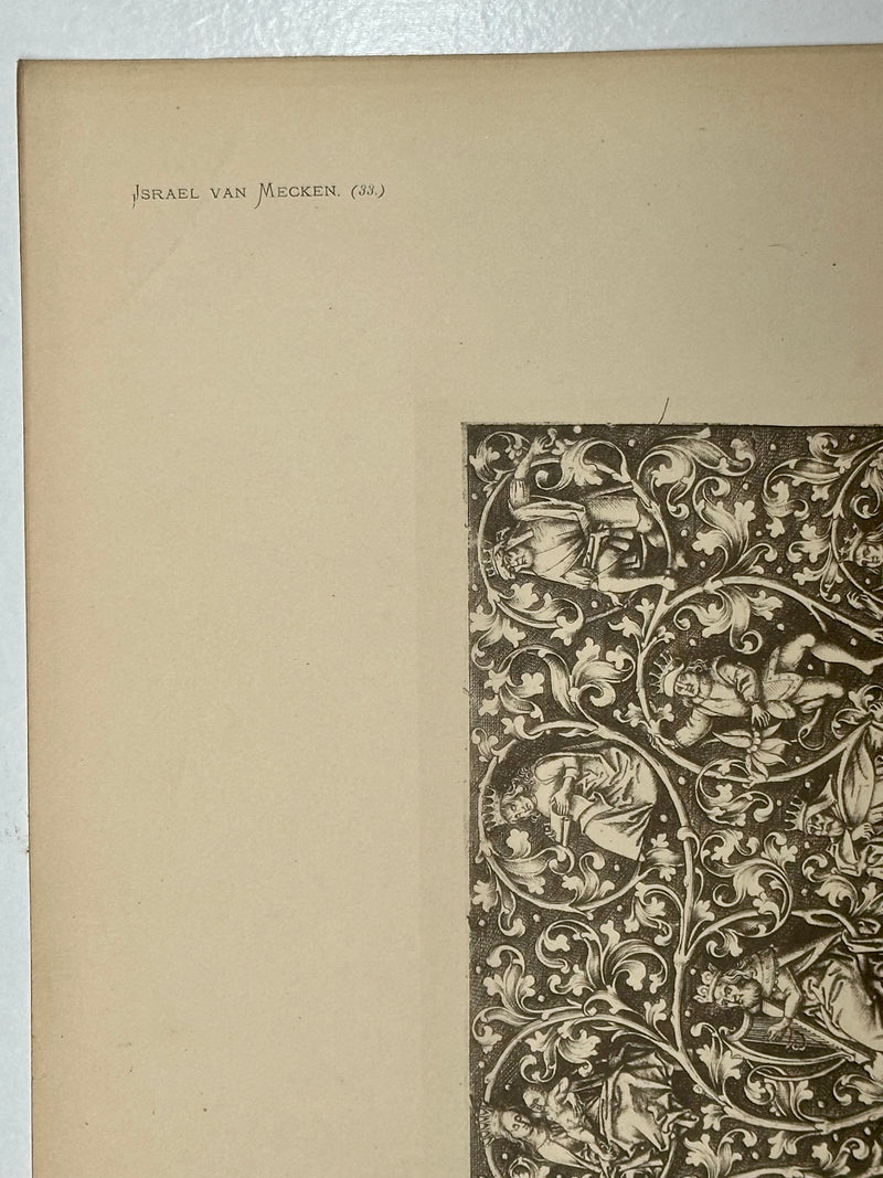 19th Century Decorative Art Ornament Lithograph Portfolio Print Germany 1877 #16   - TvMovieCards.com
