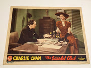 Original Charlie Chan - Scarlet Clue Lobby Card #4 Sidney Toler Mantan Moreland   - TvMovieCards.com