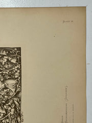 19th Century Decorative Art Ornament Lithograph Portfolio Print Germany 1877 #16   - TvMovieCards.com
