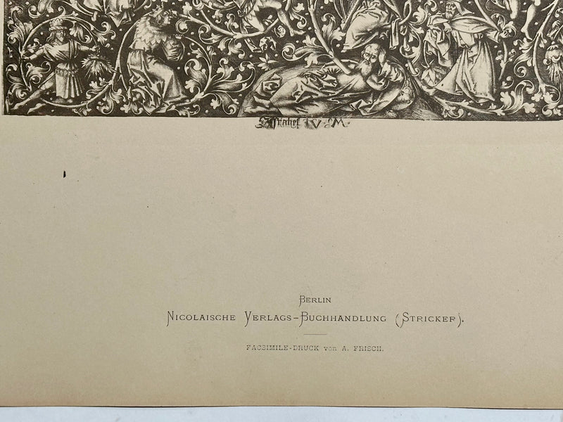 19th Century Decorative Art Ornament Lithograph Portfolio Print Germany 1877 #16   - TvMovieCards.com
