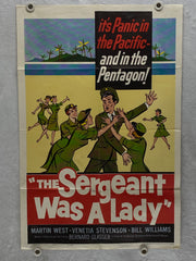 The Sergeant Was a Lady Original 1SH Movie Poster 27 x 41 Martin West   - TvMovieCards.com